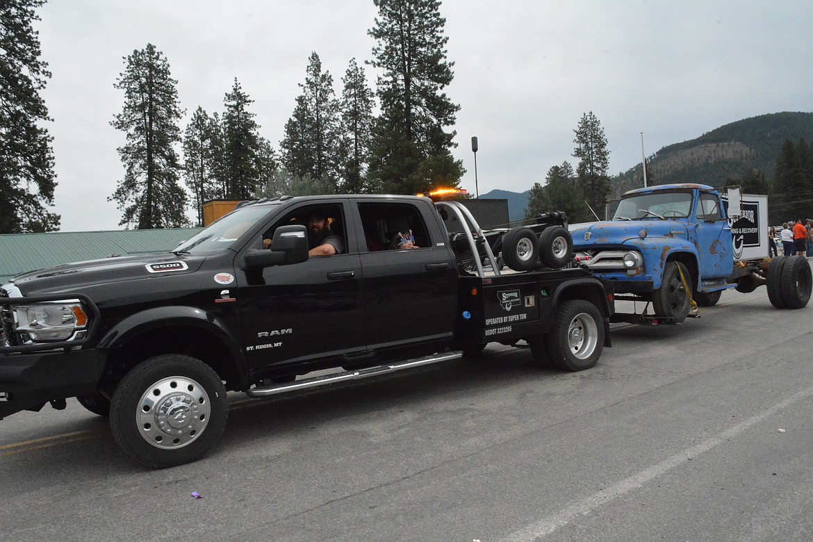 Superior Towing had multiple tow trucks and rigs from their fleet in the parade. (Mineral Independent/Amy Quinlivan)