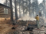 A wildfire that destroyed historic Grand Canyon Lodge spread after being allowed to burn for days
