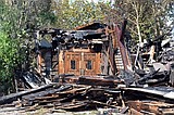 Rubble remains three months after Whitefish structure fire