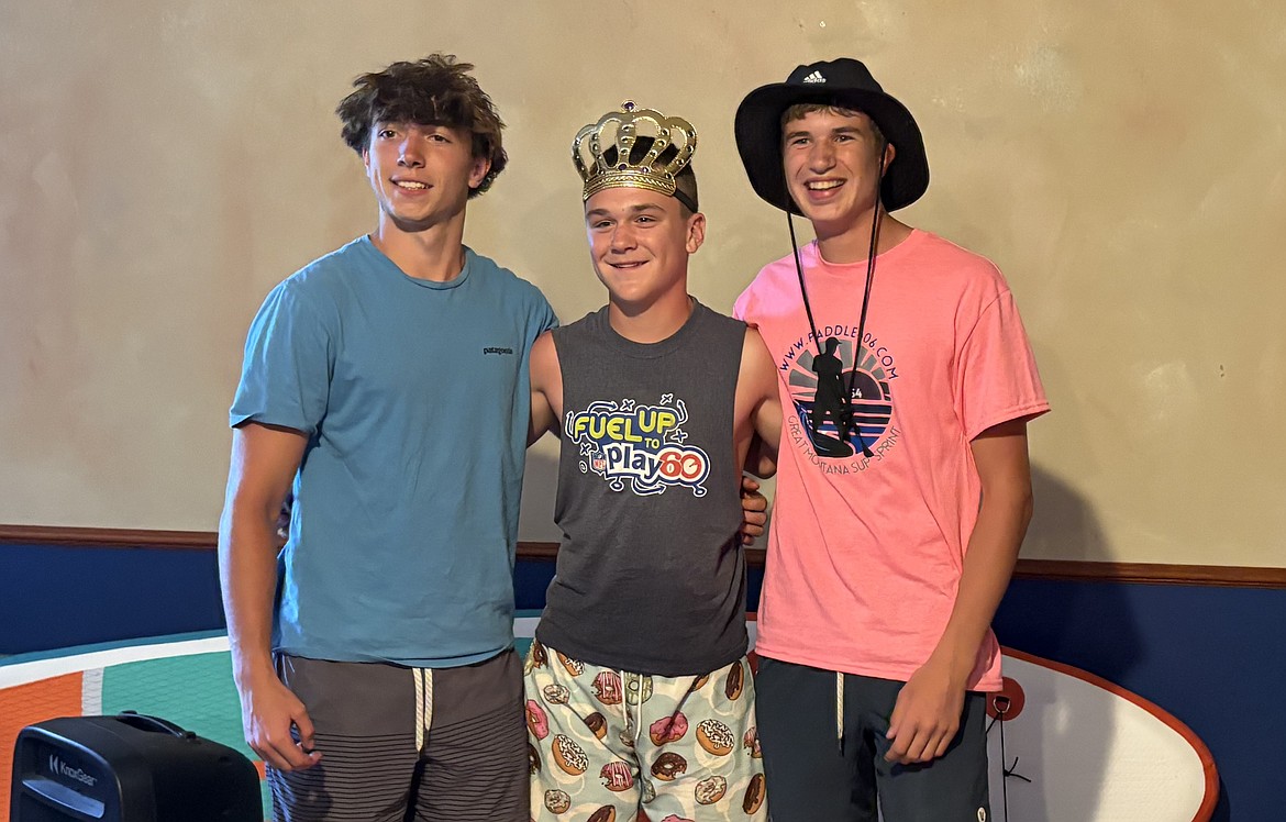Youth winners Vincent Gionfriddo, Cale Crabb and Henry Hanson. (Debbie Hanson photo)