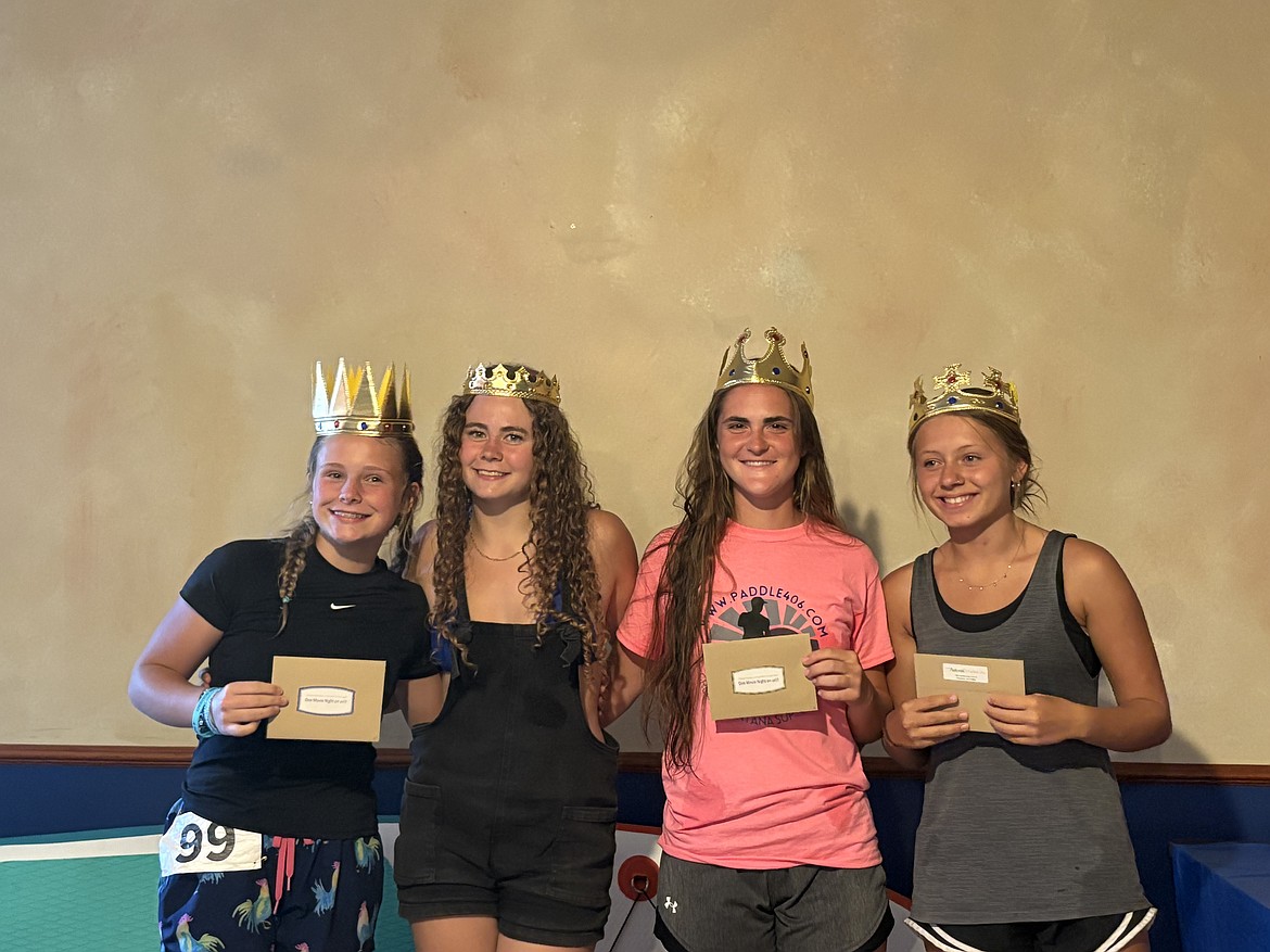 Queens of Mineral County Lily Jasper, Rainier Acker, Josie Crabb and Kamryn Church. (Debbie Hanson photo)