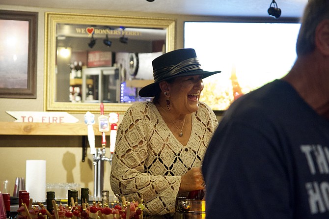 Angela Hand, former wildland firefighter, now owns a Bonners Ferry wine bar.