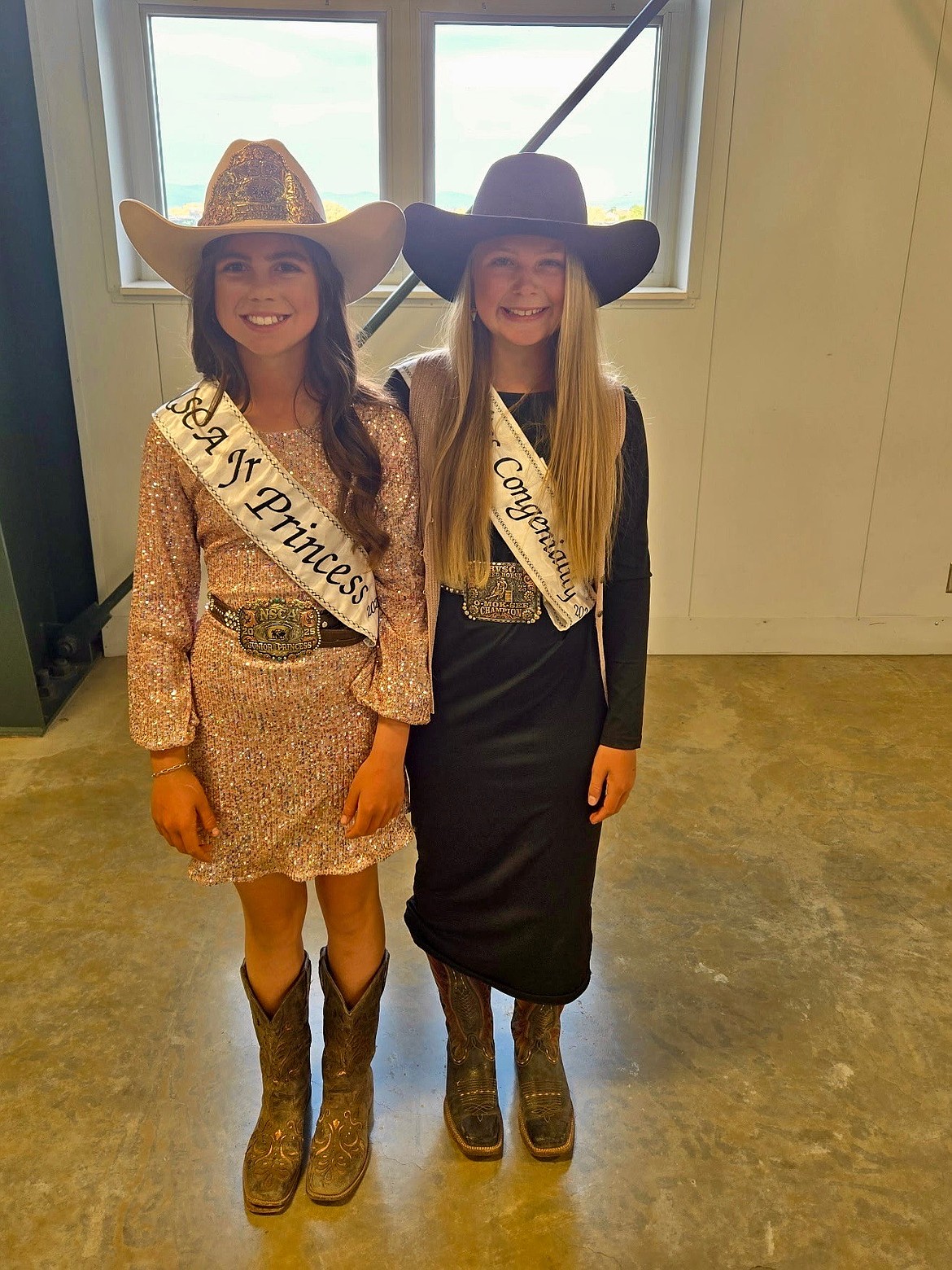 Sisters Harper and Teagan Frawley were crowed as new royalty at the NSCA O-Mok-See National Championship 60th anniversary. (Photo by Kaila Frawley)