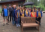 Lions donate bench to PL Memory Gardens