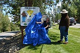 A Smokey Bear welcome