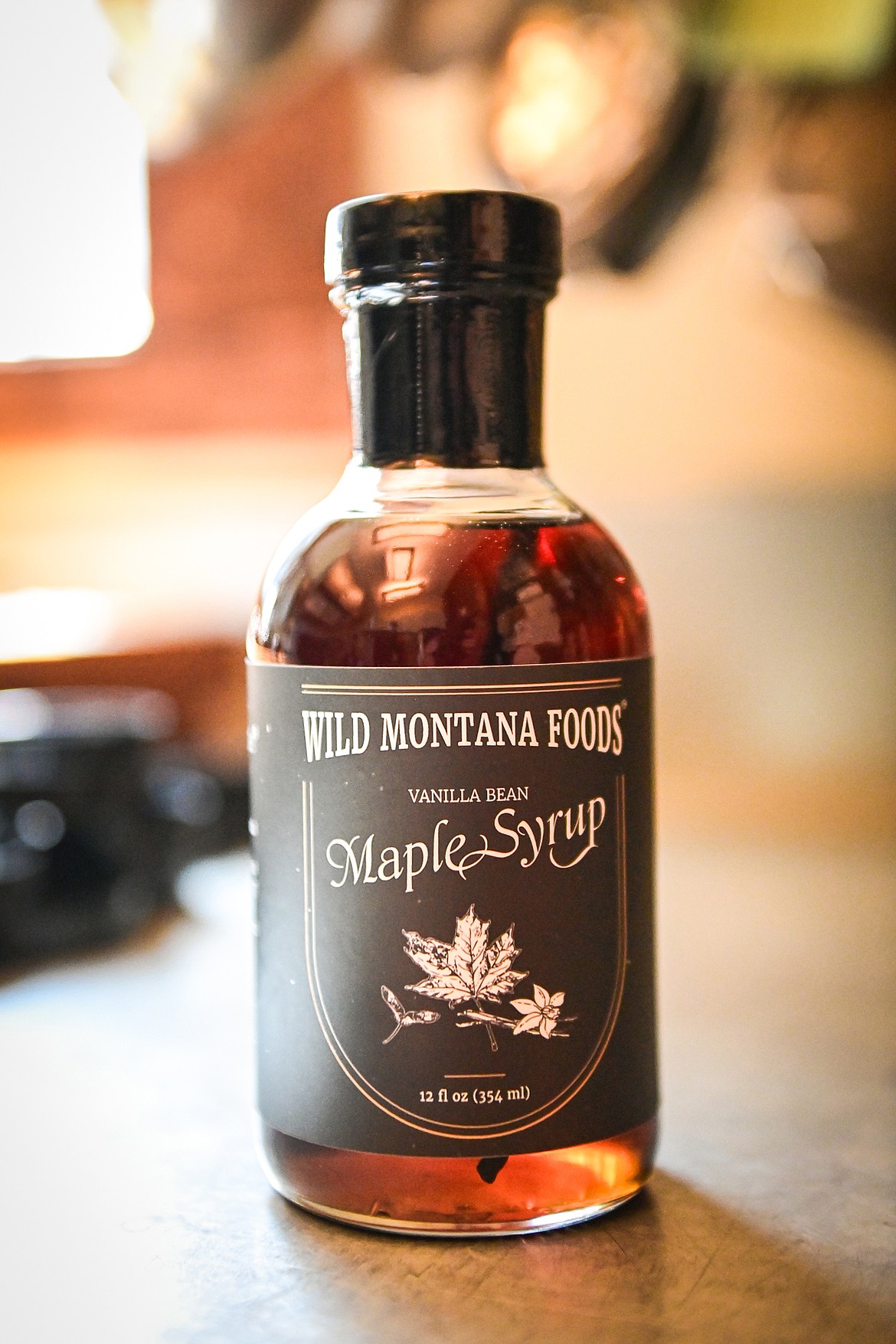 Wild Montana Foods Vanilla Bean Maple Syrup by Meggen Wilson, of Pine & Palm Kitchen, on Thursday, July 24. (Casey Kreider/Daily Inter Lake)