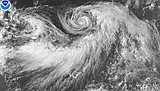 Hurricane Iona and Tropical Storm Keli rumble in the central Pacific off Hawaii