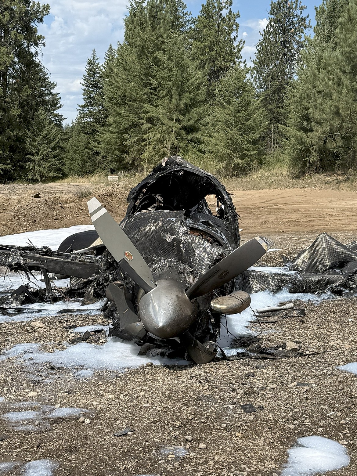 The cause of Sunday's crash is under investigation by the National Transportation Safety Board.