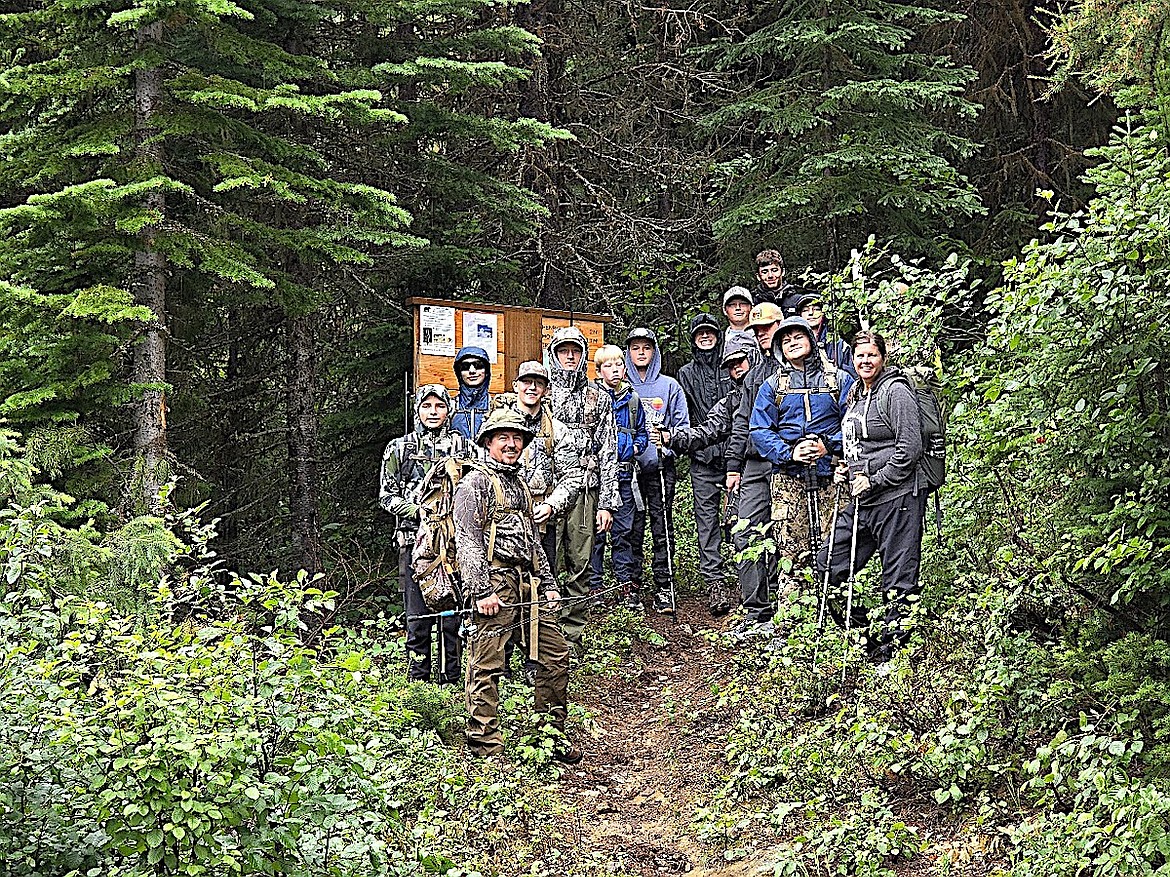 Members of the Kootenai Outdoor Adventure Program prepare to hike to Mt. Kenelty during the summer session. (Photos by Joe Taylor and Bill Moe)
