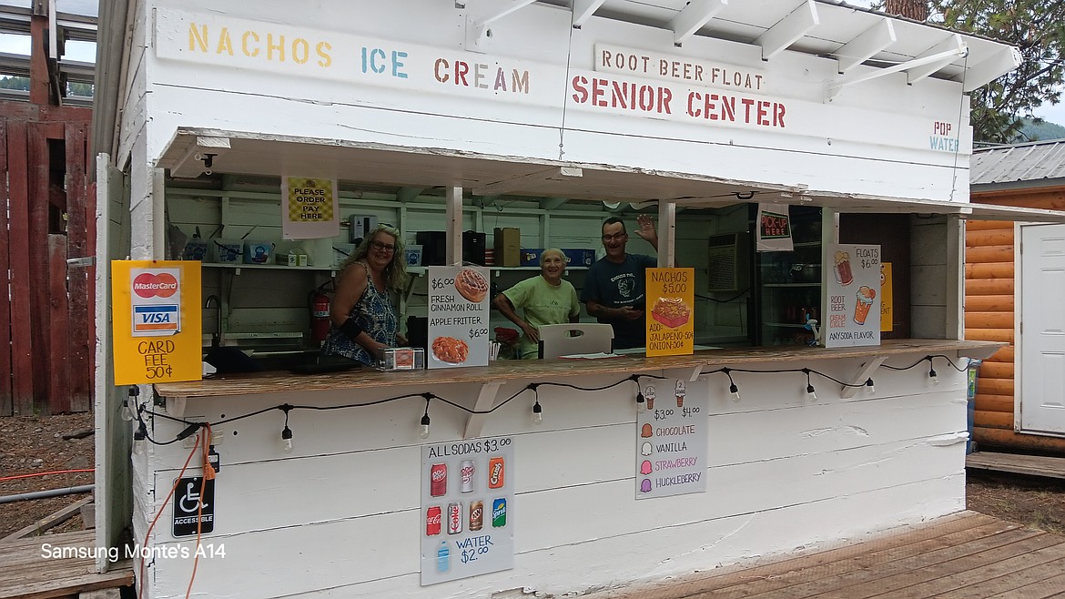 The Superior Senior Center booth not only had their usual goodies but specialty pastries that they started selling a couple of days each week for fairgoers to try out. This booth might be the oldest at the Mineral County Fair as it was built and used when drag races were held at the Mineral County Airport in the late 1960’s, according to Carole Johnson, retired Superior Forest Ranger. (Monte Turner/Mineral Independent)