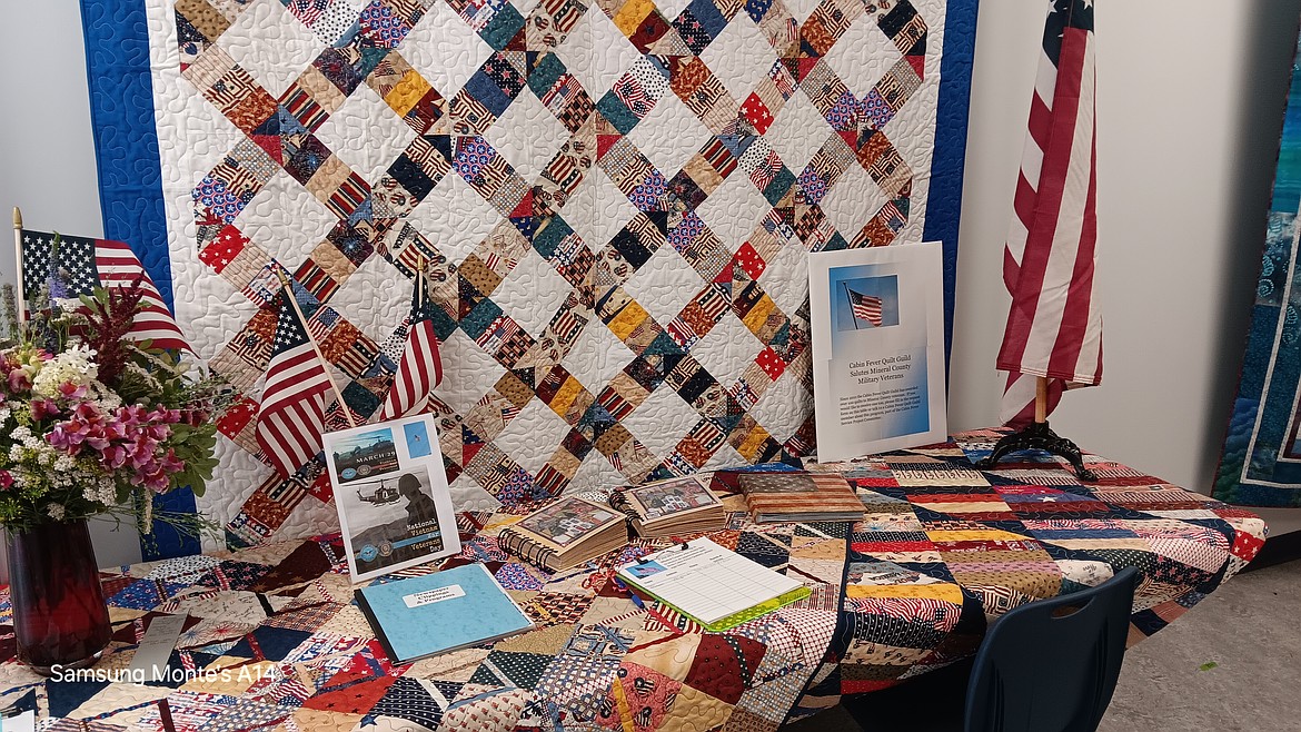 The Cabin Fever Quilters Guild was asking for veterans in Mineral County to write their names down to be given a quilt as they are doing their best to be certain every veteran receives one to thank them for their service. (Monte Turner/Mineral Independent)