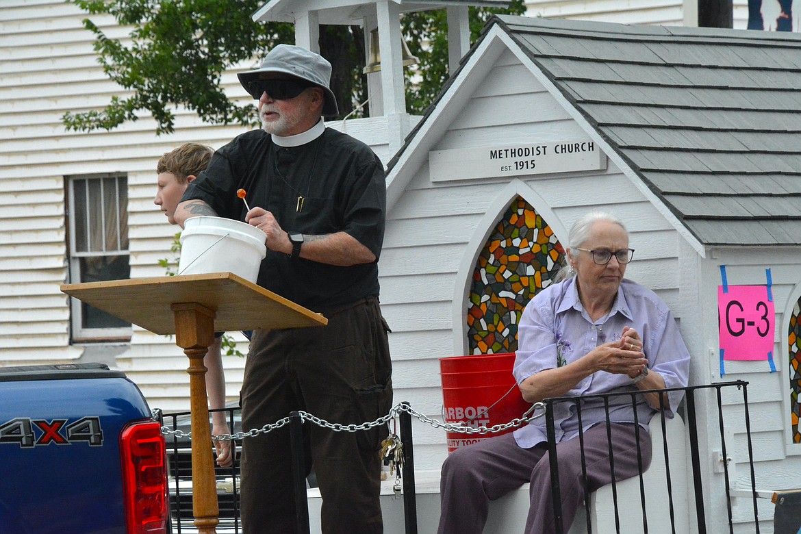 The Superior Methodist Church tossed out suckers to the crowd. (Mineral Independent/Amy Quinlivan)