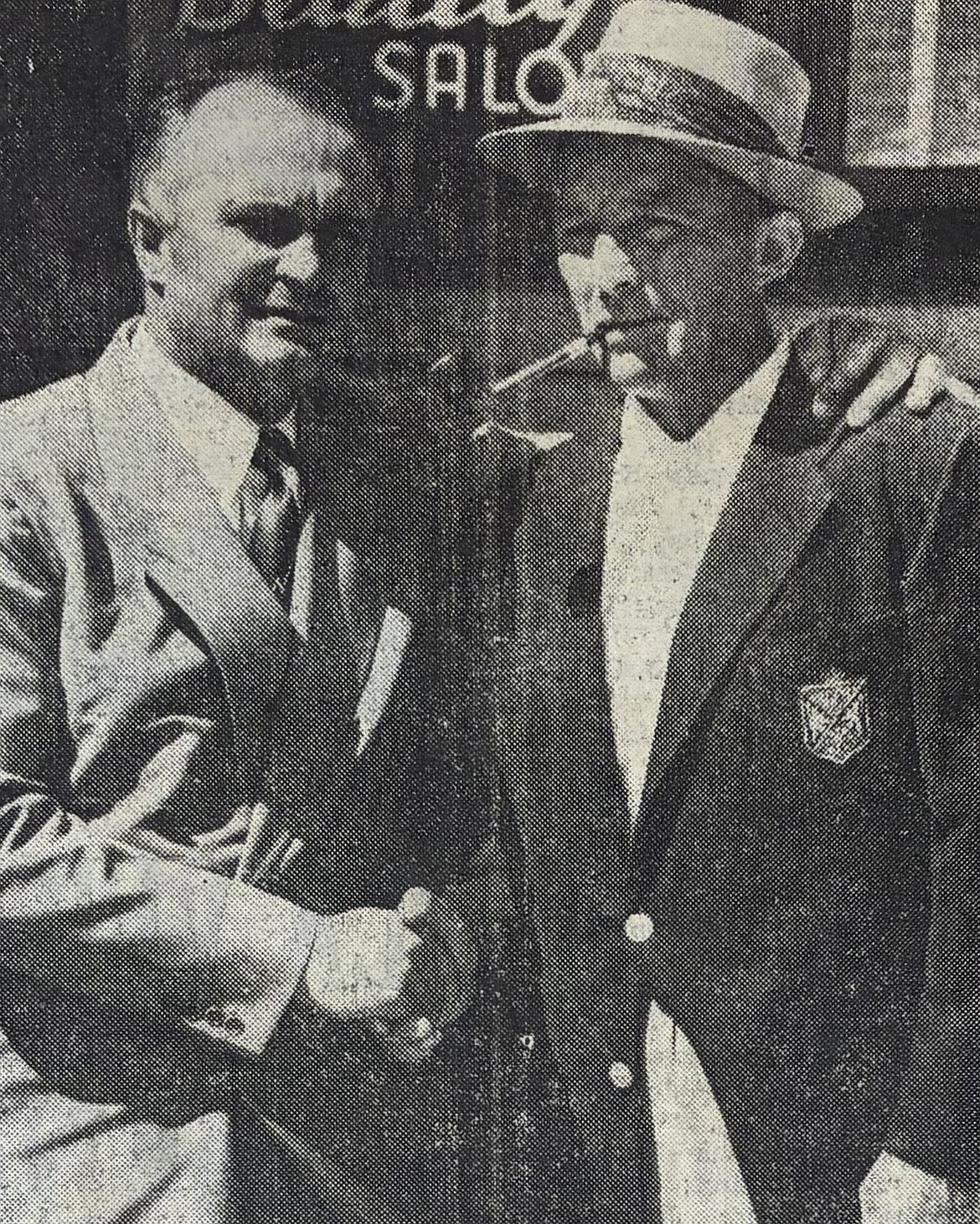 Bing Crosby, right, endorses U.S. Senate candidate Herman Welker at a lunch in Coeur d'Alene in 1950.