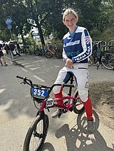 Basin’s Alli Kay Tatum competes in Denmark BMX tourney