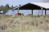 Fire burns about 3 acres along Moses Lake