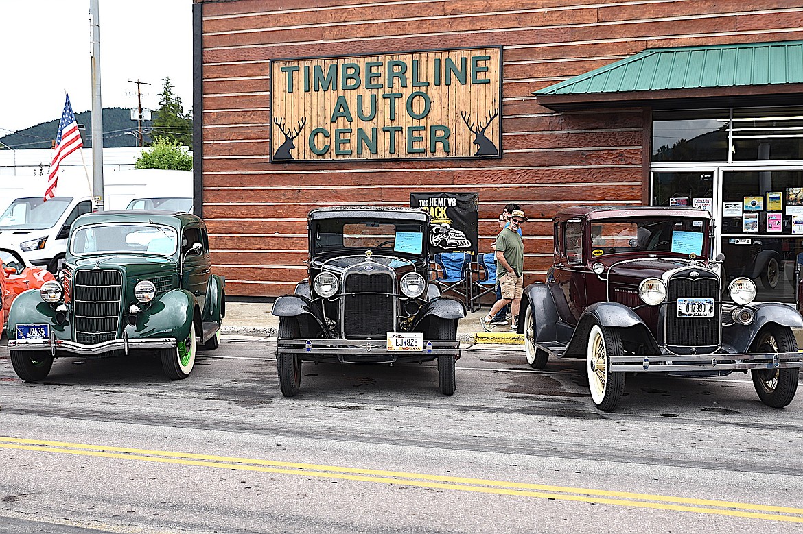 John Hagan's three Fords included two 1930 Model A Coupes and a 2-door Sedan. (Scott Shindledecker/The Western News)