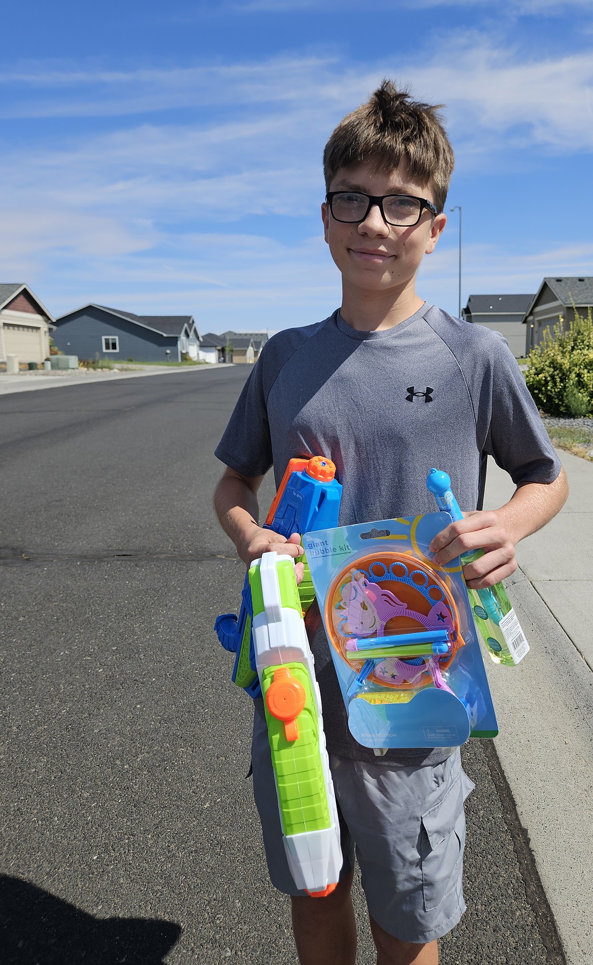 Sawyer Long was third in the Grant County Democrats’ Count the Candy contest.