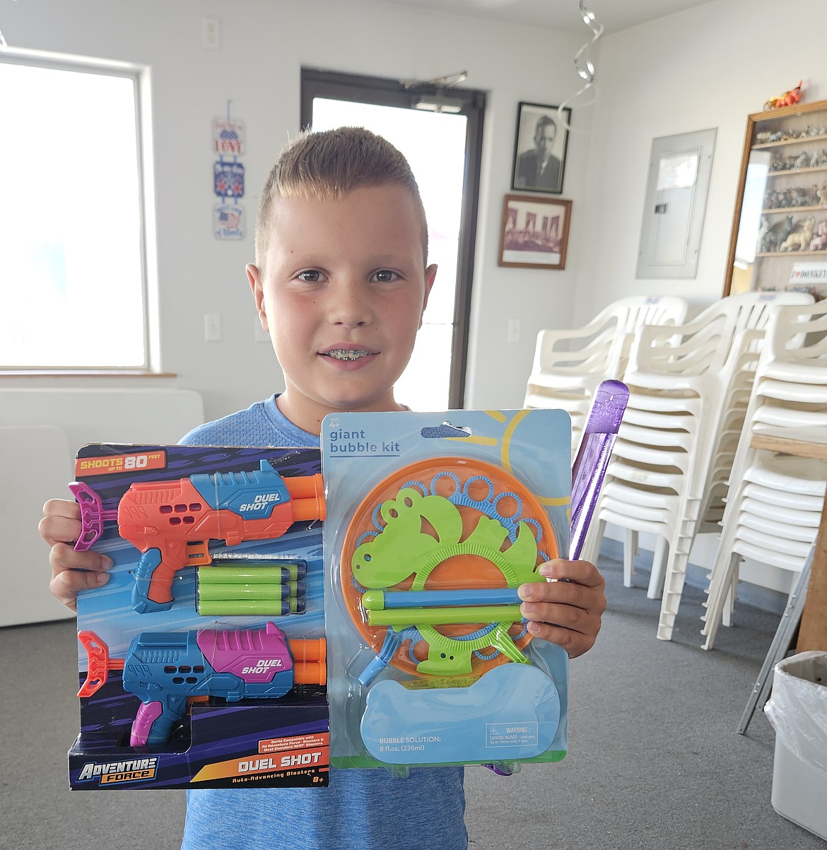 Daniel Kunayev won fourth place in the Grant County Democrats’ Count the Candy contest.