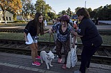 In ruined Ukrainian cities, residents have tried to cling to hope but eventually they leave