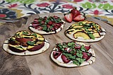 Strawberry basil flatbread perfect for a party