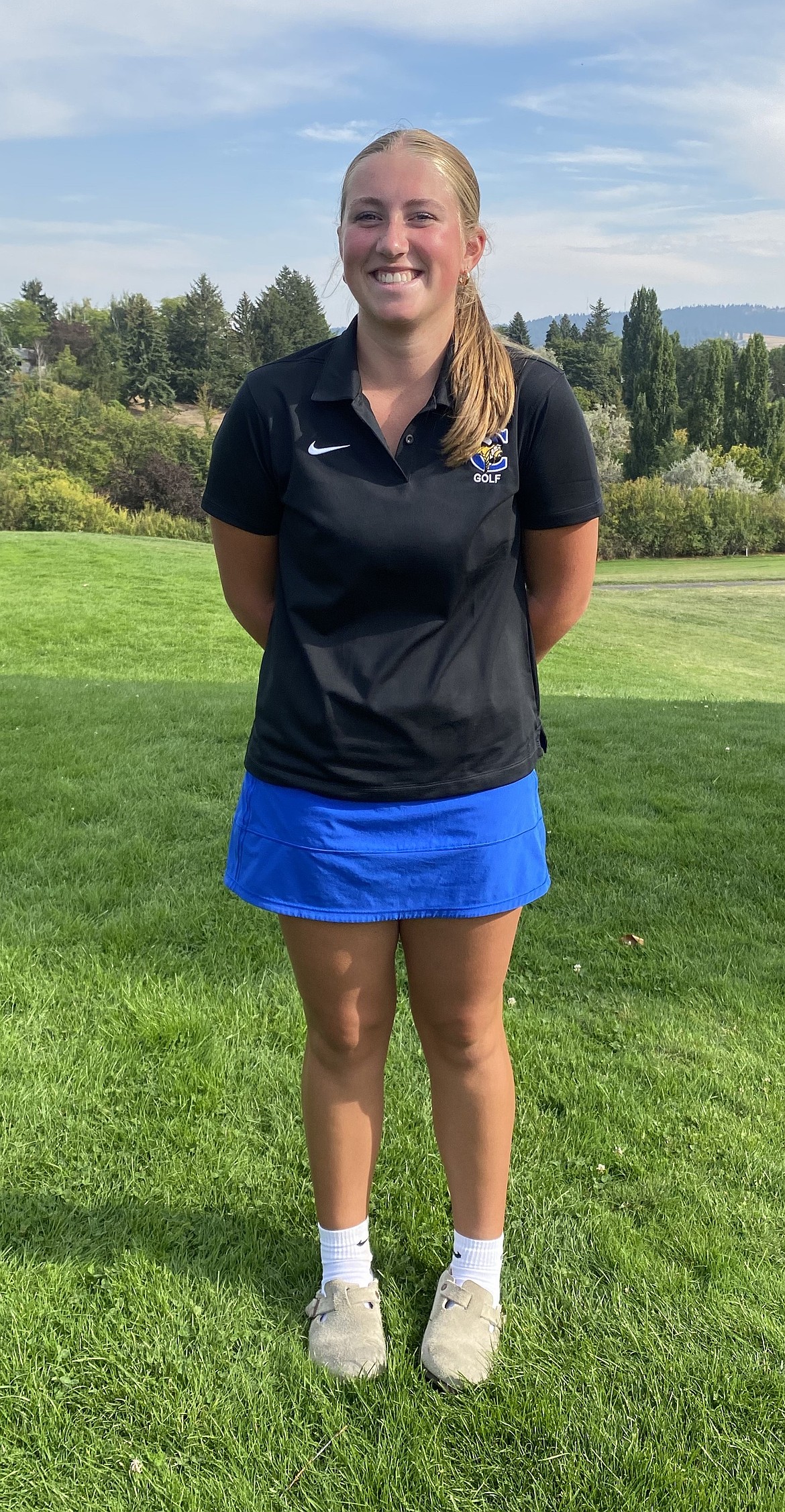 Coeur d’Alene High sophomore Ella Wilson was the girls medalist at the Moscow Invitational on Monday.