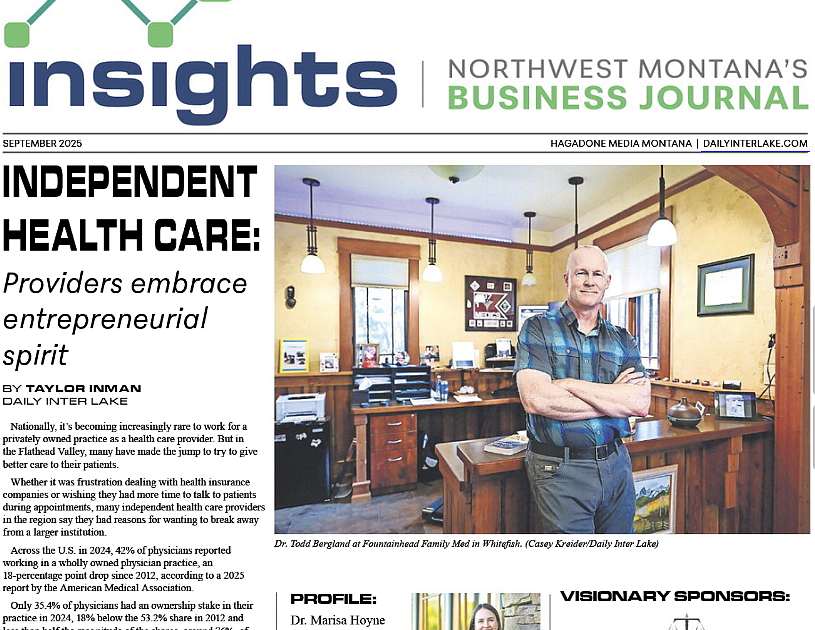 Insights: Independent health care gowing in Montana