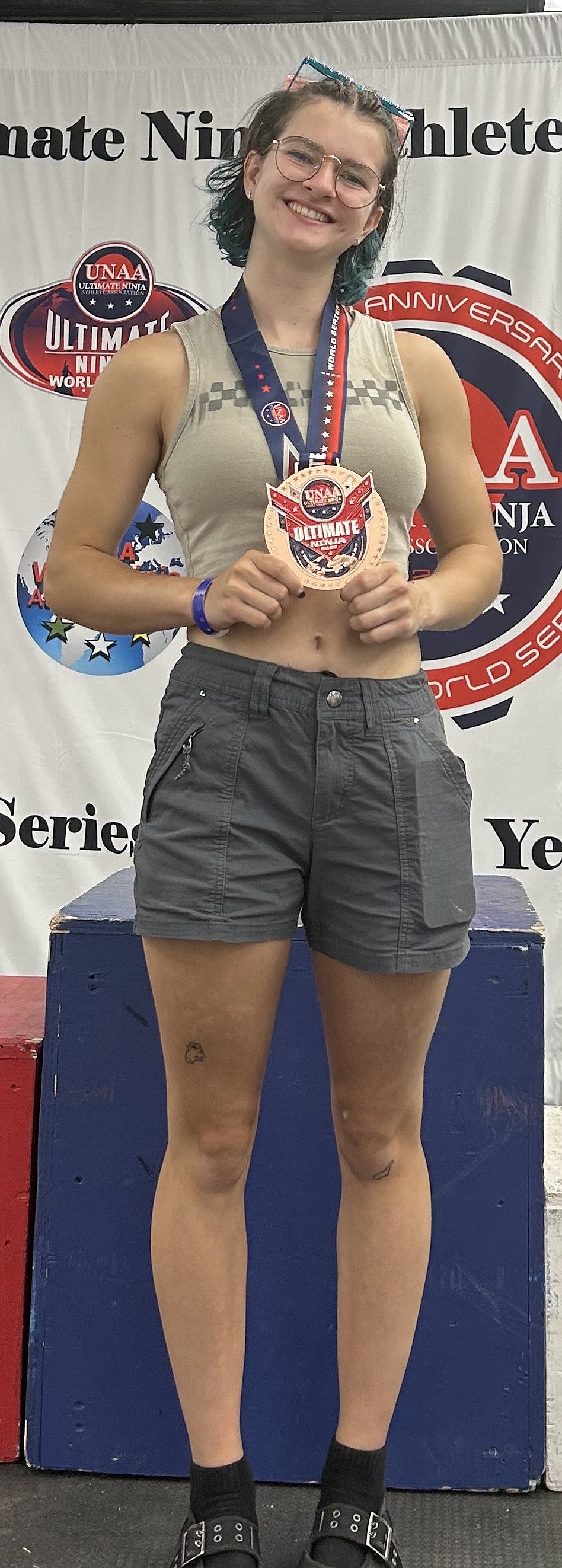Courtesy photo
Avant Coeur Ninja Delaney Adlard finished third in the Ninja World Championship Finals in Fort Worth, Texas, in July, earning her the bronze medal.