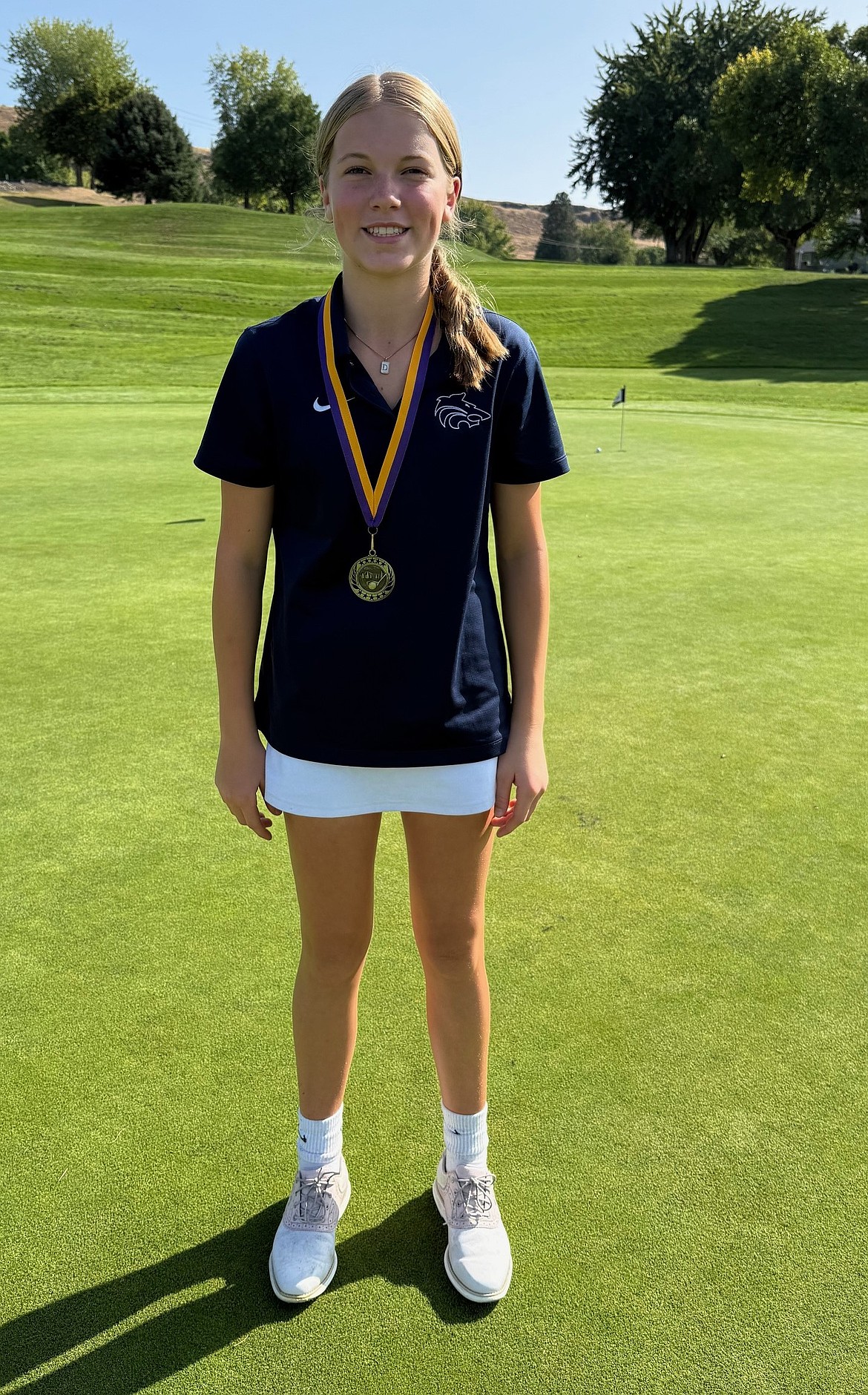 Courtesy photo
Lake City High sophomore Danika Thompson shot an 87 to earn girls medalist honors at the Lewiston Invitational at Lewiston Golf and Country Club on Tuesday.