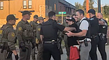 Protesters arrested for blocking Border Patrol vehicle in Whitefish eye plea deal