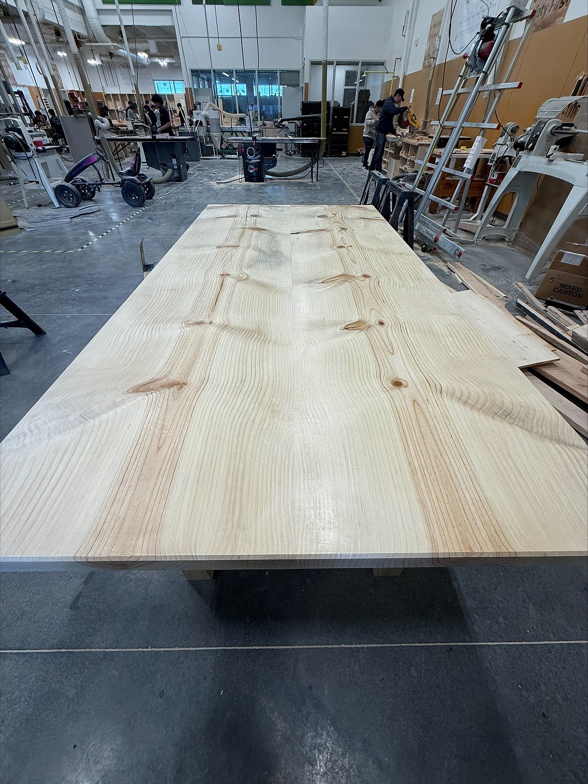 The top shows the craftsmanship Quincy students put into the legacy project for the Quincy hospital.