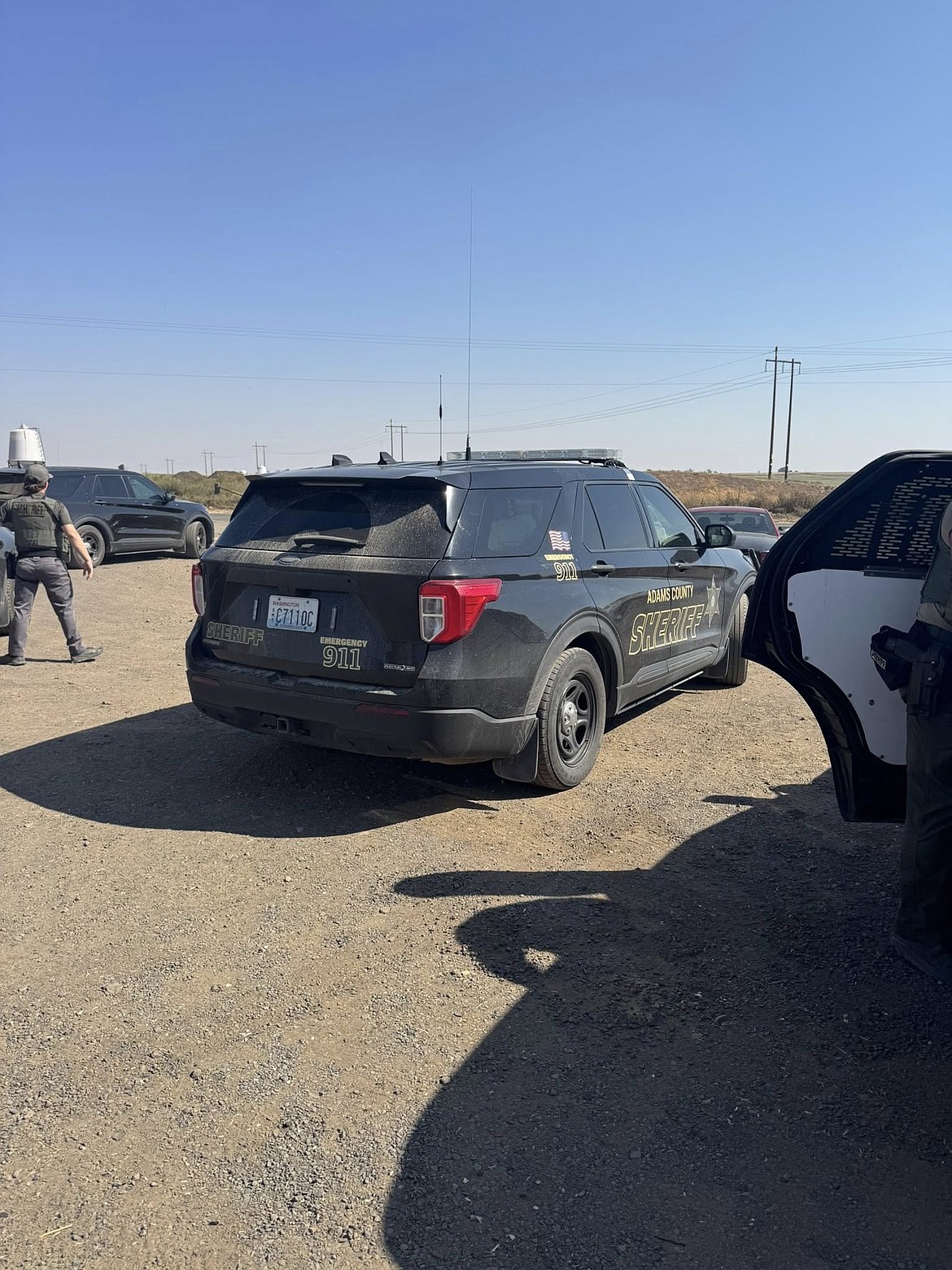 An Adams County man was arrested on out of state charges Friday afternoon near Othello.