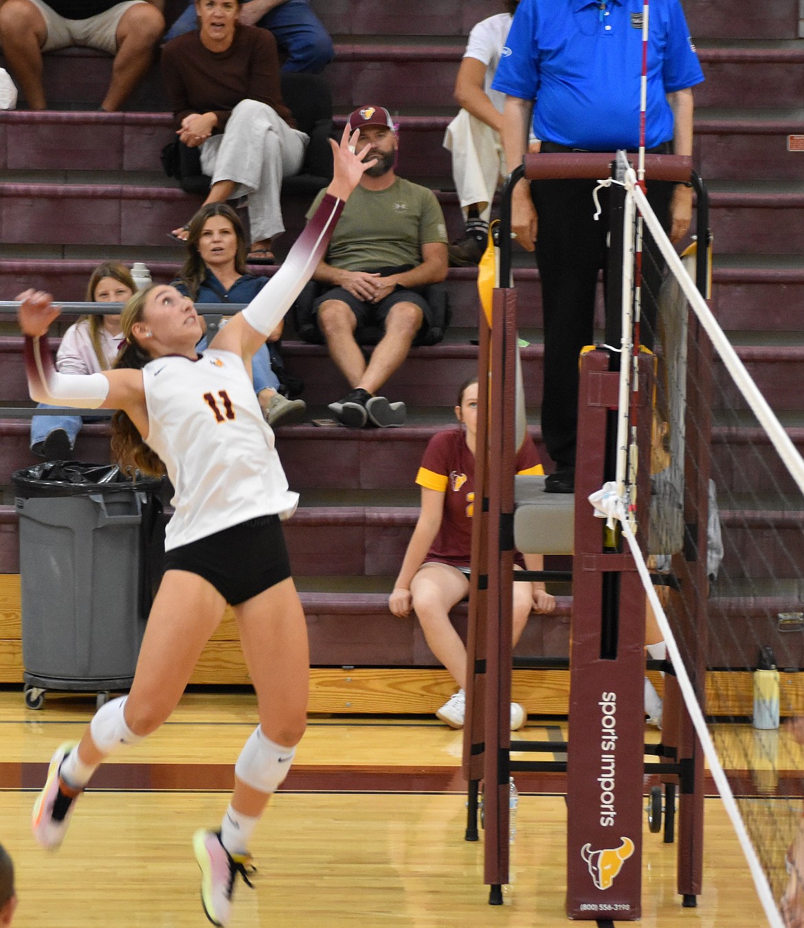 Kardyn Martinez made history at Moses Lake High School, becoming the first player to earn 500 career kills in volleyball. Head coach Krystal Trammell orchestrated a special night to honor the moment Martinez reached her 500th kill.