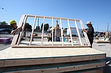 KTEC students build sheds for vets during Construction Combine