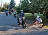 All aboard: Farmin Stidwell's Bike Bus returns