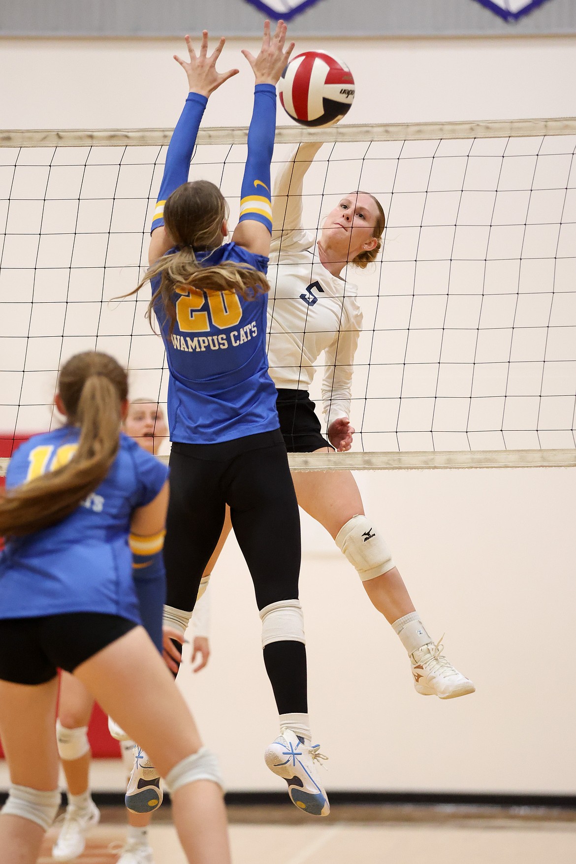 JASON DUCHOW PHOTOGRAPHY
Coeur du Christ senior Maddie Junkin hits against Clark Fork on Monday night at Holy Family Catholic School in Coeur d'Alene.