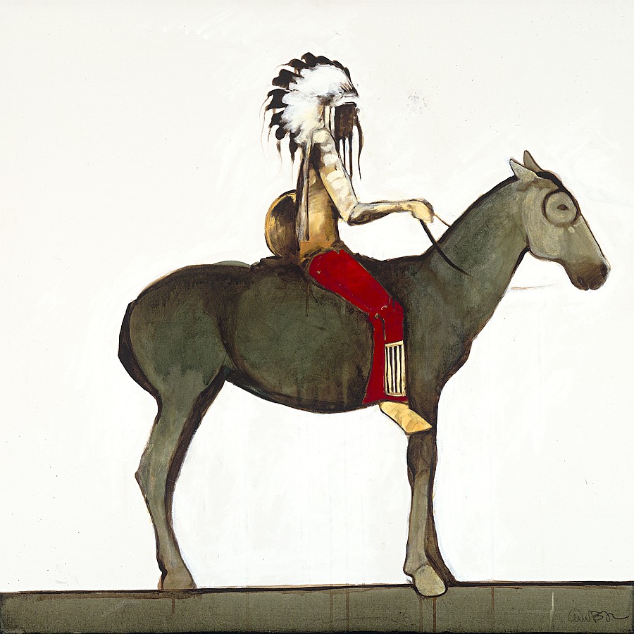 "Bad Horse" by Kevin Red Star, acrylic on canvas, will be included in an exhibit at Cawdrey Gallery Oct. 2. (Courtesy photo)