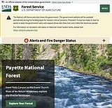 U.S. Senate candidate in Idaho files complaint about government shutdown message on forest websites