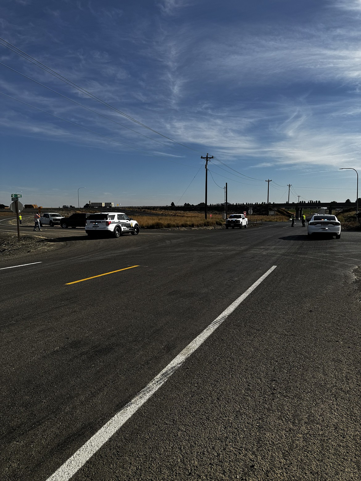 A collision east of Moses Lake claimed one life Thursday afternoon.