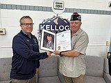 Kellogg High School, Craig Petersen get awards from VFW Post 1675
