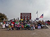 Photos: No Kings protest in Polebridge