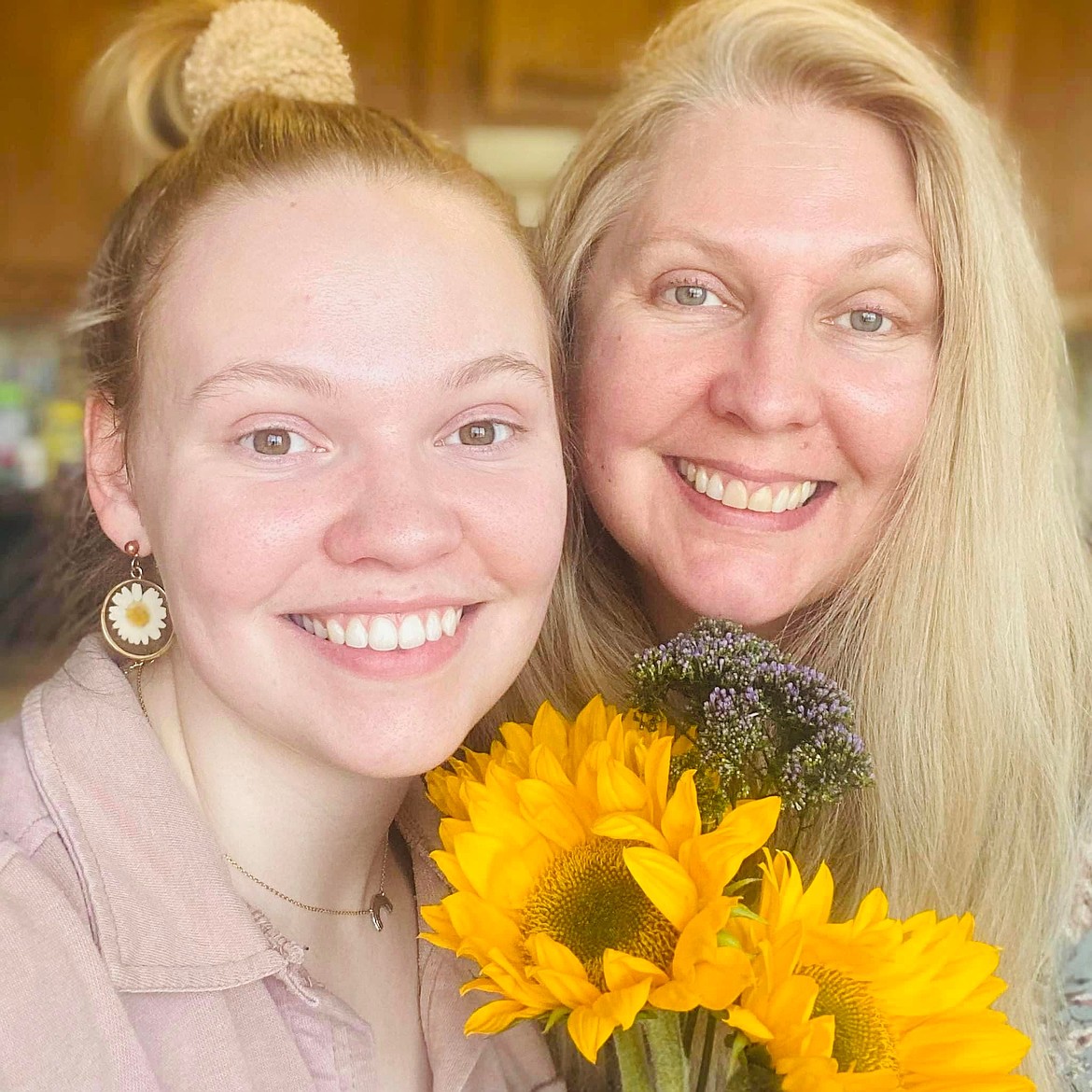 Rebecca Moore, right, said she feels like she has the opportunity to restart her life after finding out she was in remission from breast cancer. Moore is currently a student at Big Bend Community College and plans to work in data centers after she graduates. She said her daughter, Katie, left, was a huge help throughout her treatment.