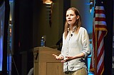 Nearly 700 hear from Amanda Knox during Women's Luncheon