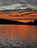 Orange October sunset