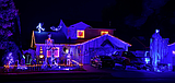 Spooktacular display of skeletons at play in Post Falls