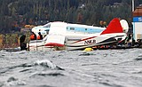 Seaplane rises to the surface