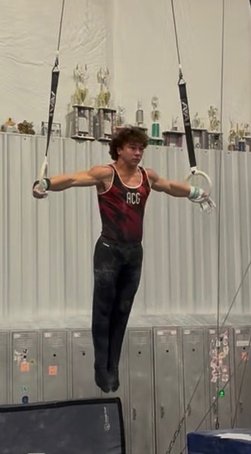 Courtesy photo
Avant Coeur Gymnastics Level 10 Conan Tapia qualified to the Men's Elite Camp in Nebraska over the summer which allowed him to compete this past weekend in Lacey, Wash., for Elite Team Testing. Conan placed 10th out of the top 16 who qualified for the Region 2 Elite Team. He will compete again in January for his qualifying spot on the team.