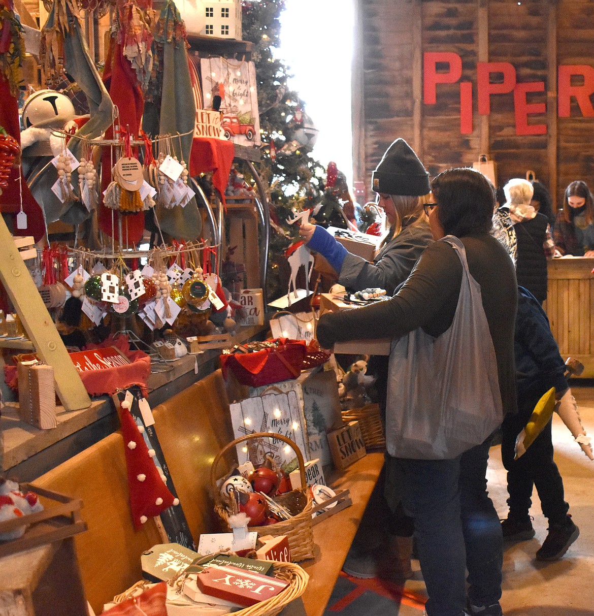 Christmas crafts are a large part of the draw to the Piper Barn Holiday Show.