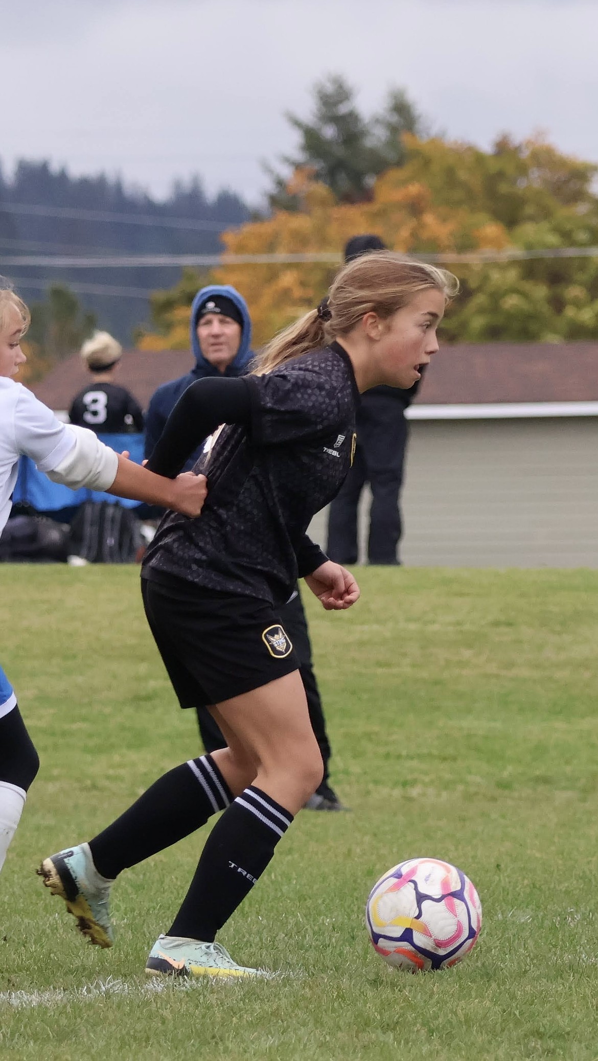 Photo by KAYLEAN MAY
The Sting SC 2013 Girls premier soccer team beat 90+ Project SC 2013G 5-0 on Sunday. Goals were scored by Amelia McGowan, Nora Snyder and Hayden Hays. Pictured for the Sting is Nora Snyder.