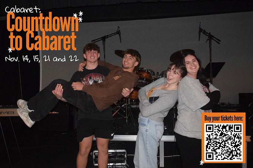 Ephrata High School’s annual “Cabaret” will be returning again this year with around 90 students coming together to make the show happen. From left to right are students and performers Tucker Simmons, Caleb Moberg, Allison Moore and Cecilia Roth.