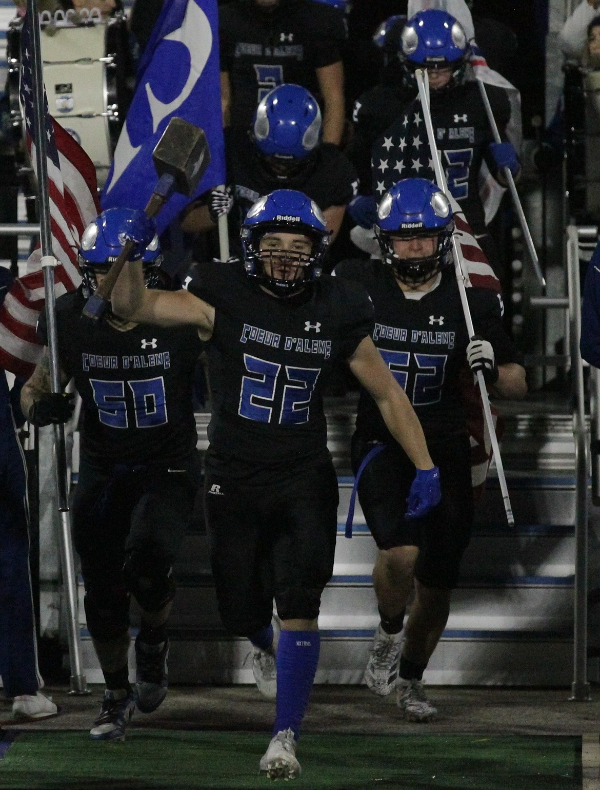 MARK NELKE/Press
Coeur d'Alene High senior Ty Paulin (22).